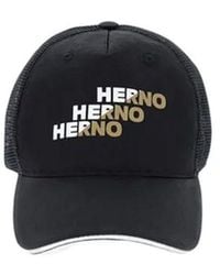 Herno - Logo Baseball Mesh Cap - Lyst