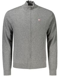 Napapijri - Gray Wool Men's Sweater - Lyst