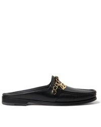 Dolce & Gabbana - Black Leather Visconti Slippers Dress Shoes - Lyst