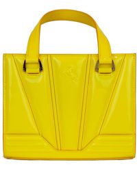 Ferrari - Yellow Leather Handbag - Lyst