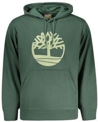 Timberland - Green Cotton Men's Sweatshirt - Lyst