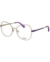 MAX&Co. - Gold Metal Glasses (frames) - Lyst