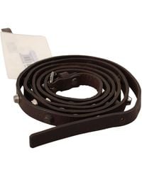 CoSTUME NATIONAL - Chic Leather Fashion Belt With Silver Buckle - Lyst