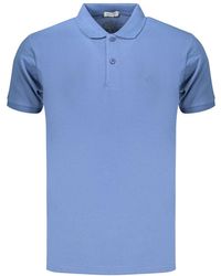 COVERI MOVING - Blue Cotton Men's Polo Shirt - Lyst