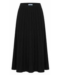 Malo - Black Cotton Skirt - Lyst