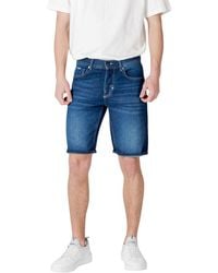 Antony Morato - Blue Cotton Short - Lyst