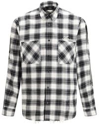 Amiri - Black Cotton Pattern Shirt - Lyst