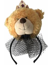 Dolce & Gabbana - Teddy Bear Crystal Crown Hair Band Diadem - Lyst