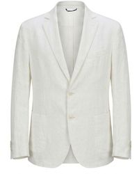 Malo - White Linen Men's Jacket - Lyst