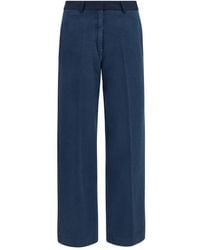 forte_forte - Blue Cotton Chino Pants - Lyst