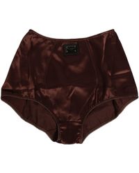 Dolce & Gabbana - Silk Stretch High Waist Girdle Underwear - Lyst