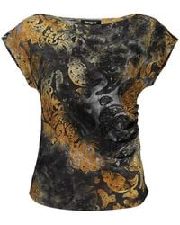 Desigual - Blue Polyester 's Tank Top - Lyst