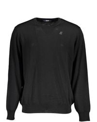 K-Way - Black Wool Sweater - Lyst