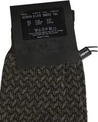 Dolce & Gabbana - Dark Gray Cotton Knit Knee High Accessory Socks - Lyst