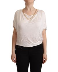 Guess - By Marciano Short Sleeves Gold Chain T-shirt Top - Lyst