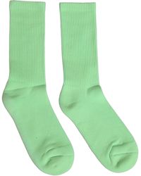 Dolce & Gabbana - Green Cotton Ribbed Mid Calf Accessory Socks - Lyst