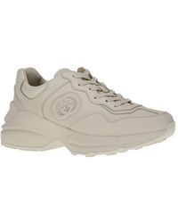 【関税送料込】GUCCI BANANYA X GUCCI RHYTON スニーカー 50MM Gucci Bananya Rhyton Sneaker in White | Lyst