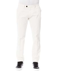 Trussardi - White Cotton Jeans & Pant - Lyst