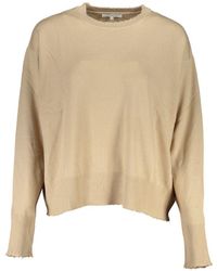 Patrizia Pepe - Chic Crew Neck Sweater With Contrast Details - Lyst