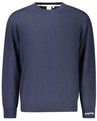 Pepe Jeans - Blue Cotton Men's Sweater - Lyst