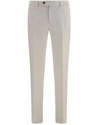 Brunello Cucinelli - White Cotton Casual Pants - Lyst