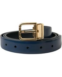 Dolce & Gabbana - Elegant Calf Leather Belt - Lyst