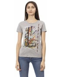 TRUSSARDI ACTION - Gray Cotton T - Lyst