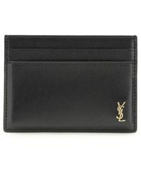 Saint Laurent - Calf Leather Bos Taurus Wallet - Lyst