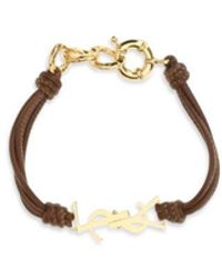 Saint Laurent - Bicolor Lamb Ovis Aries Bracelet - Lyst