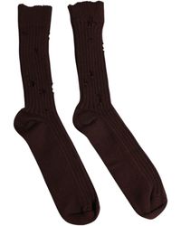 Dolce & Gabbana - Cotton Stretch Over The Calf Socks - Lyst