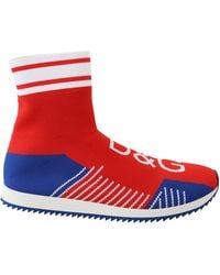 Dolce & Gabbana - Sorrento Logo Sneakers Socks Shoes - Lyst