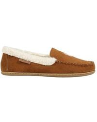 Ralph Lauren - Brown Suede Leather Slippers - Lyst
