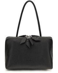 The Attico - Black Calf Leather Bos Taurus Shoulder Bag - Lyst