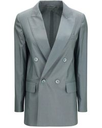 Max Mara - Bicolor Wool Oves Aries Blazer - Lyst