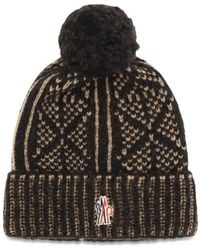 Moncler - Brown Alpaca Vicugna Pacos Beanie - Lyst