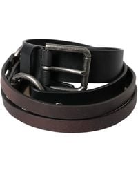 Dolce & Gabbana - Leather Metal Buckle Belt - Lyst