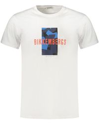 Bikkembergs - White Cotton Men's T - Lyst
