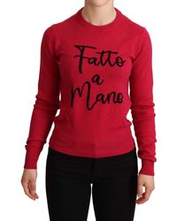 Dolce & Gabbana - Embroidered Cashmere Wool Pullover Sweater - Lyst