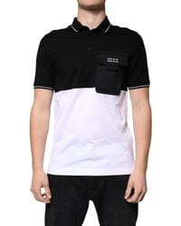 Dolce & Gabbana - Cotton Short Sleeves Polo T-Shirt - Lyst