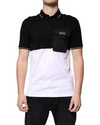 Dolce & Gabbana - Cotton Short Sleeves Polo T-Shirt - Lyst