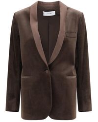 Lardini - Brown Cotton Blazer - Lyst