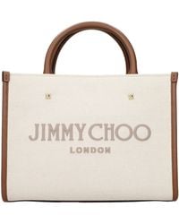 Jimmy Choo - Beige Fabric Handbag - Lyst