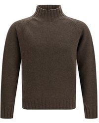 Aragona Cashmere - Brown Cashmere Sweater - Lyst