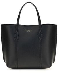 Tory Burch - Black Calf Leather Bos Taurus Handbag - Lyst