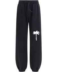 Palm Angels - Black Cotton Sweatshirt - Lyst