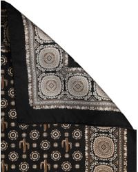 Dolce & Gabbana - Cactus Silk Pocket Square Foulard Scarf - Lyst