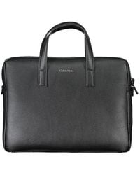 Calvin Klein - Black Polyester Handbag - Lyst
