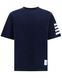 Thom Browne - Blue Cotton T - Lyst
