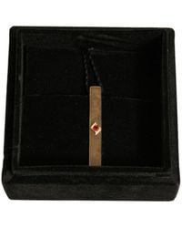 Dolce & Gabbana - Tone Brass Crystal Branded Tie Clip Bar - Lyst