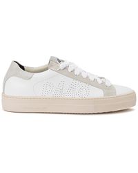 P448 - Thea Sneaker In White Leather - Lyst